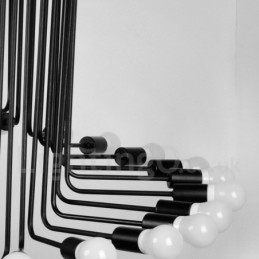 Čierna 26 Light Retro Vintage Moderná moderná lustrová lampa Light