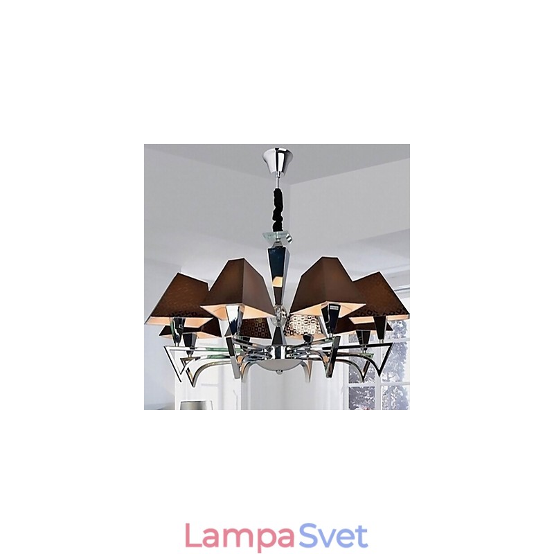 Módny kovaný luster na osvetlenie umelecký luster s 8 svetlami