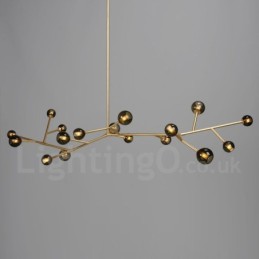 17 Svetlý luster Vintage Country Light