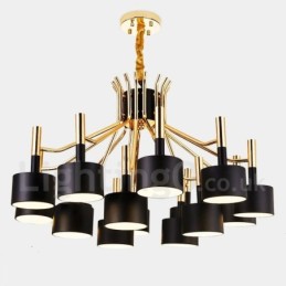 15 Svetlá 2-poschodová lustrová lampa v modernom súčasnom štýle Svetlo