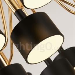 15 Svetlá 2-poschodová lustrová lampa v modernom súčasnom štýle Svetlo
