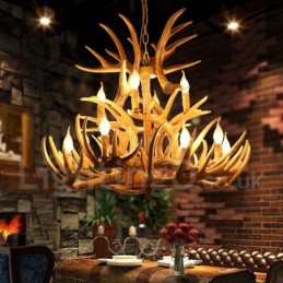 Vintage Country 12 Light Luster Light