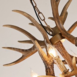 Vintage Country 12 Light Luster Light