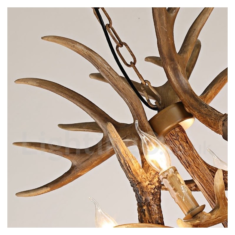 Vintage Country 12 Light Luster Light