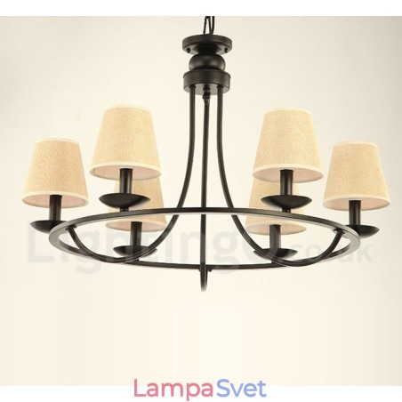 Jednoposchodová lusterová lampa Country Retro 6 Light Jednoposchodová lusterová lampa Country Retro 6 Light