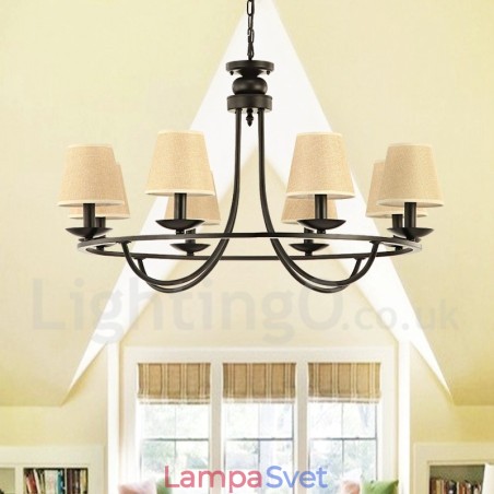 Jednoposchodová lustrová lampa Country Retro 8 Light Jednoposchodová lustrová lampa Country Retro 8 Light