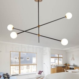 Moderné súčasné 4 ľahké 2-poschodové lusterové svetlo