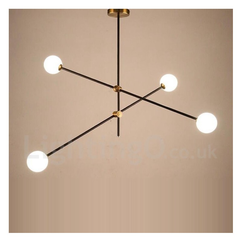 Moderné súčasné 4 ľahké 2-poschodové lusterové svetlo