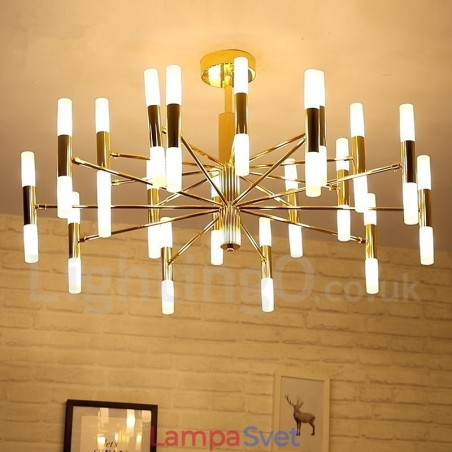 40 Light Golden 2-vrstvová moderná súčasná lustrová svetelná lampa 40 Light Golden 2-vrstvová moderná súčasná lustrová svetelná lampa