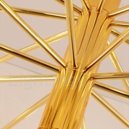 40 Light Golden 2-vrstvová moderná súčasná lustrová svetelná lampa