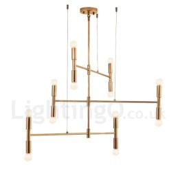 8 Svetlá 3-vrstvová moderná súčasná lustrová lampa Svetlo