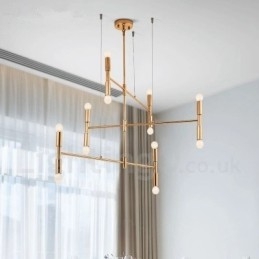 8 Svetlá 3-vrstvová moderná súčasná lustrová lampa Svetlo