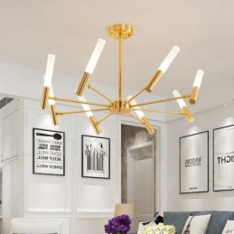 8 ľahkých otočných moderných súčasných lustrových svietidiel
