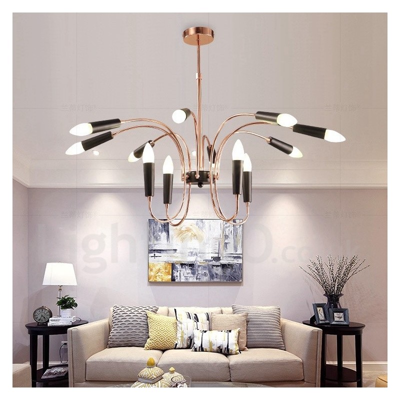 2 Tier 12 Light Moderné súčasné lusterové svetlo