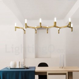10 ľahkých jednovrstvových moderných moderných lustrových svietidiel