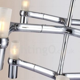 12 Ľahká 3-vrstvová moderná súčasná lustrová lampa Svetlo