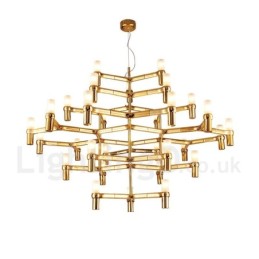 30 Svetlá 5-poschodová moderná súčasná lustrová lampa Svetlo