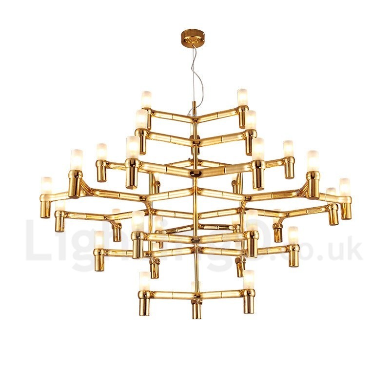 30 Svetlá 5-poschodová moderná súčasná lustrová lampa Svetlo