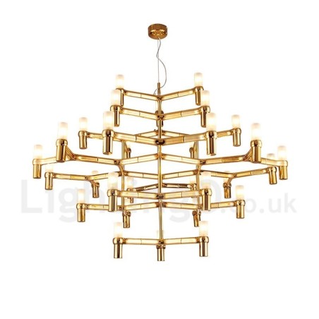 30 Svetlá 5-poschodová moderná súčasná lustrová lampa Svetlo 30 Svetlá 5-poschodová moderná súčasná lustrová lampa Svetlo