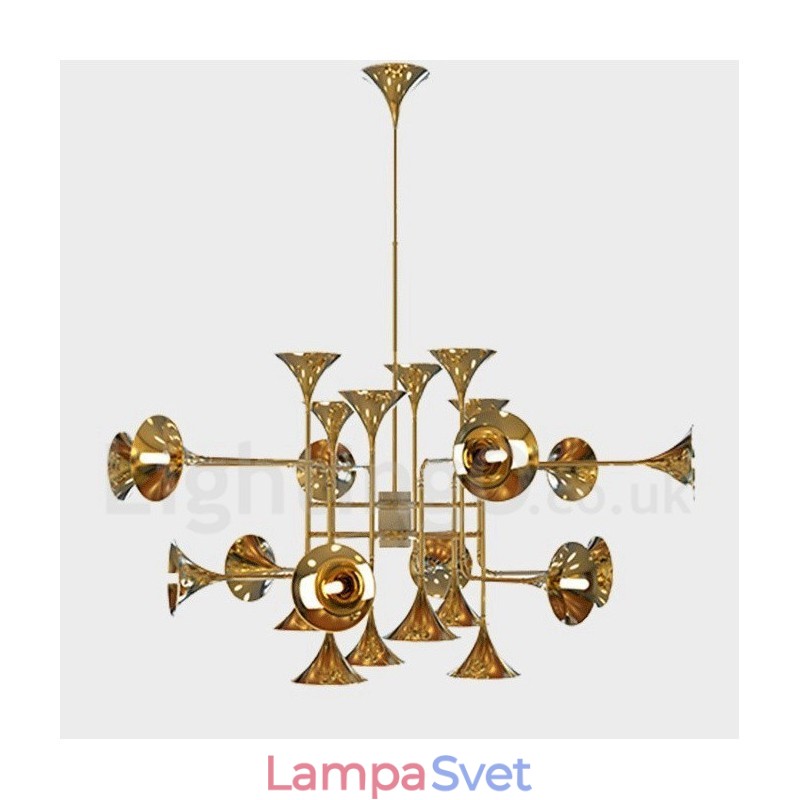 24 Ľahká lustrová lampa Moderné Svetlo v súčasnom štýle