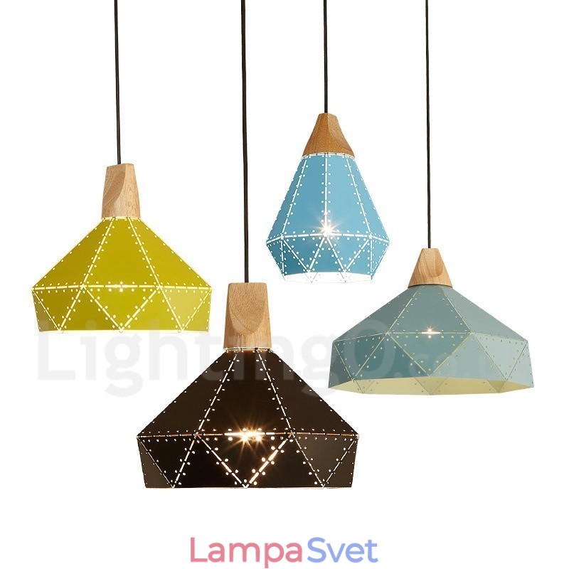 Wood 1 Light Moderné súčasné kovové závesné svietidlo