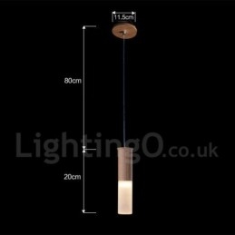 Moderné súčasné drevené závesné svietidlo One Light