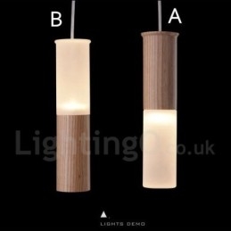 Moderné súčasné drevené závesné svietidlo One Light
