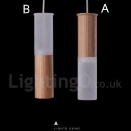 Moderné súčasné drevené závesné svietidlo One Light