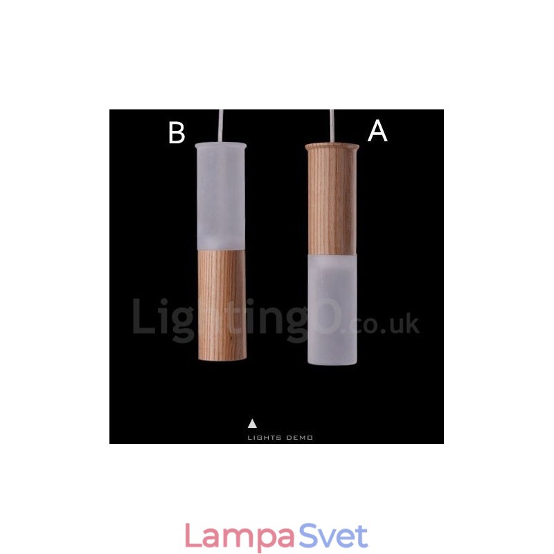 Moderné súčasné drevené závesné svietidlo One Light