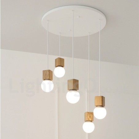 5 Light Wood Rustic Lodge Pendant Light 5 Light Wood Rustic Lodge Pendant Light