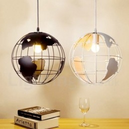 Kovové závesné svietidlo Country Vintage Globe
