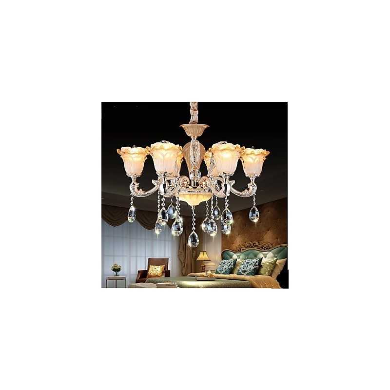 Závesná lampa European Style Retro Crystal Závesná lampa Americange