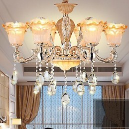 Závesná lampa European Style Retro Crystal Závesná lampa Americange