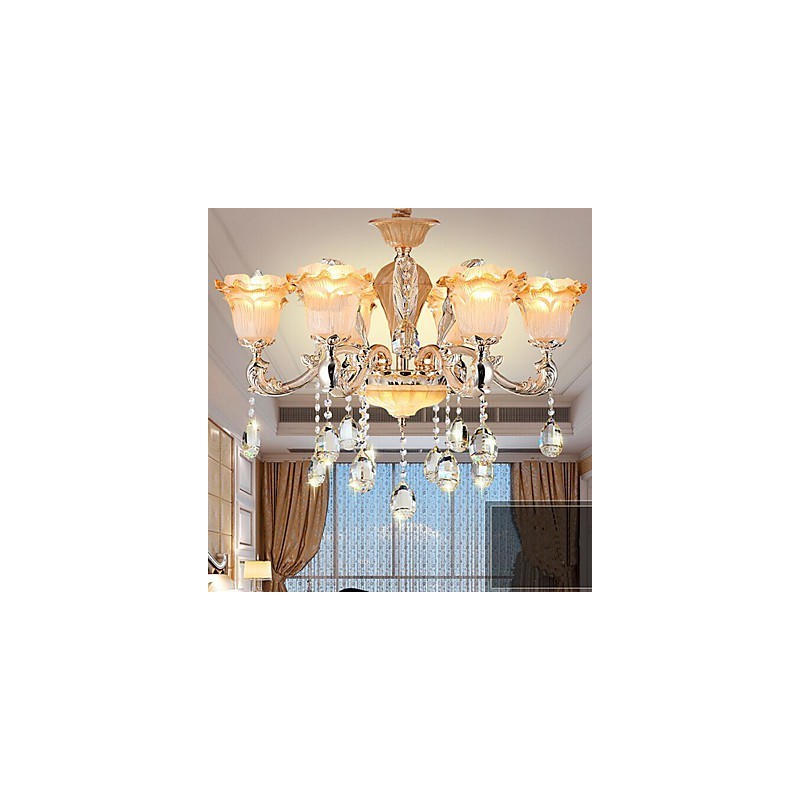 Závesná lampa European Style Retro Crystal Závesná lampa Americange