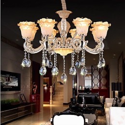 Závesná lampa European Style Retro Crystal Závesná lampa Americange