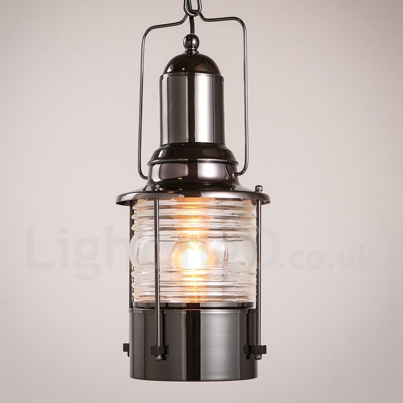 Retro Vintage 1 Light Lucerna Medené závesné svetlo