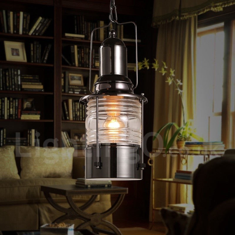 Retro Vintage 1 Light Lucerna Medené závesné svetlo