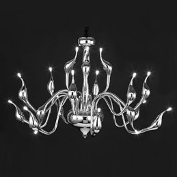Moderné luster Light 18 Lights G4 Chrome Finish