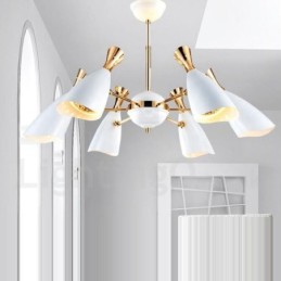 Moderná súčasná lustrová lampa so 6 svetlami