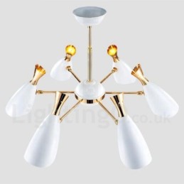 Moderná súčasná lustrová lampa so 6 svetlami