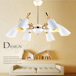 Moderná súčasná lustrová lampa so 6 svetlami