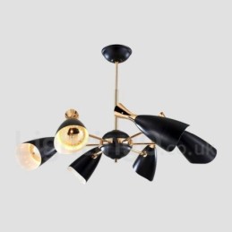 Moderná súčasná lustrová lampa so 6 svetlami