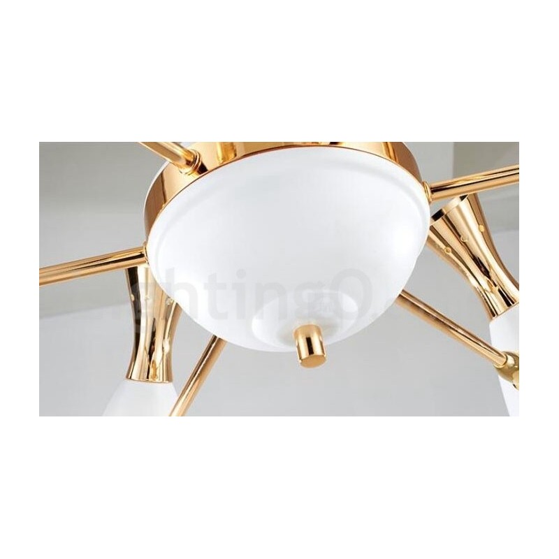 Moderná súčasná lustrová lampa so 6 svetlami