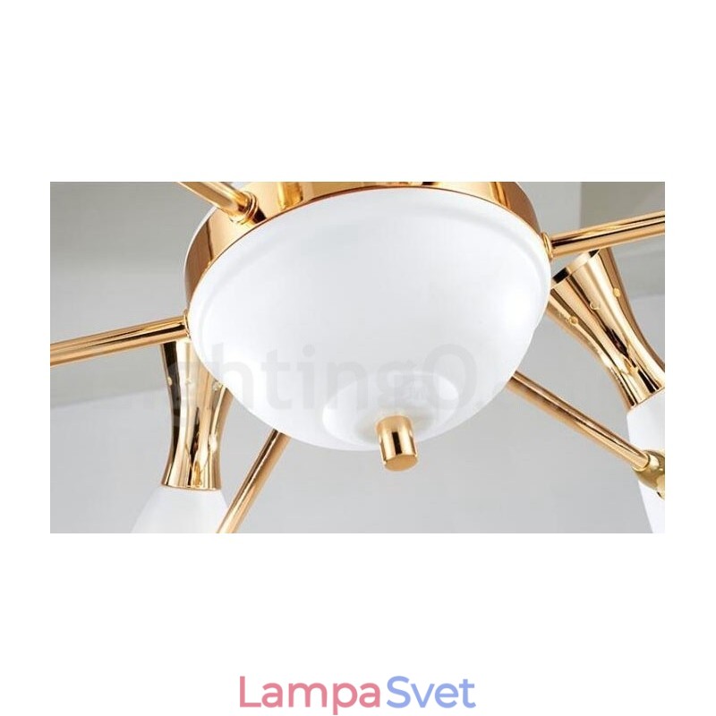 Moderná súčasná lustrová lampa s 8 svetlami