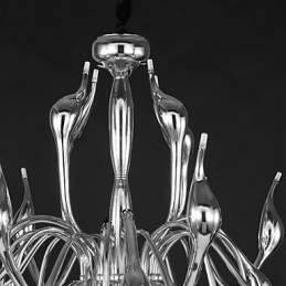 Moderné luster Light 18 Lights G4 Chrome Finish