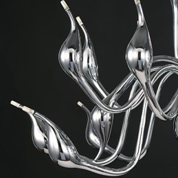 Moderné luster Light 18 Lights G4 Chrome Finish