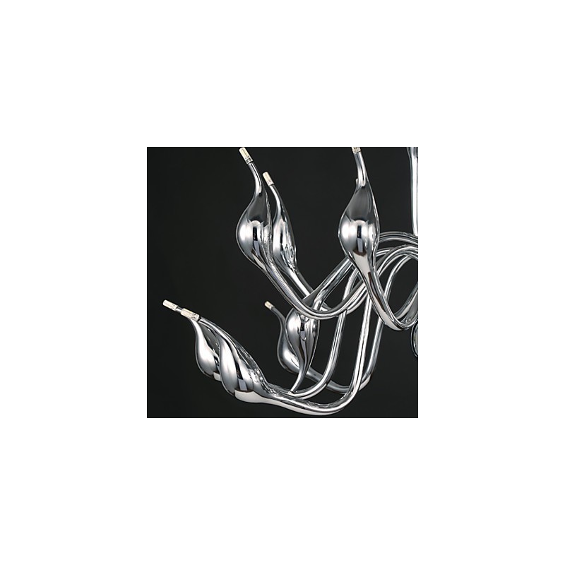 Moderné luster Light 18 Lights G4 Chrome Finish