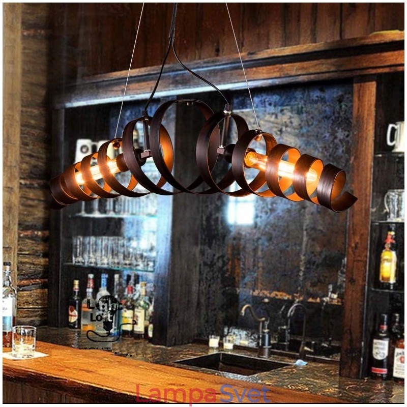 Retro Iron Lamp Moderný minimalistický luster v industriálnom štýle