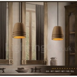 Retro Vintage betónové závesné svietidlo