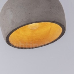 Retro Vintage Wood Concrte Single Light Závesné svietidlo